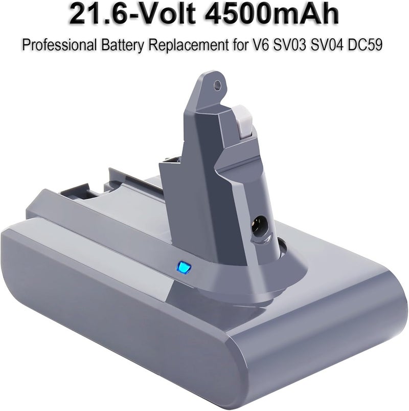 Biswaye Compatible with Dyson V6 Battery, V6 Battery Replacement Compatible with Dyson V6 DC62 DC59 DC58 SV03 SV04 SV06 SV09 Slim V6 Animal V6 Absolute V6 Motorhead V6 21.6V Cordless Vacuum Batteries - Image 2